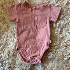 L'ovedbaby Dusty Coral Baby Onesie